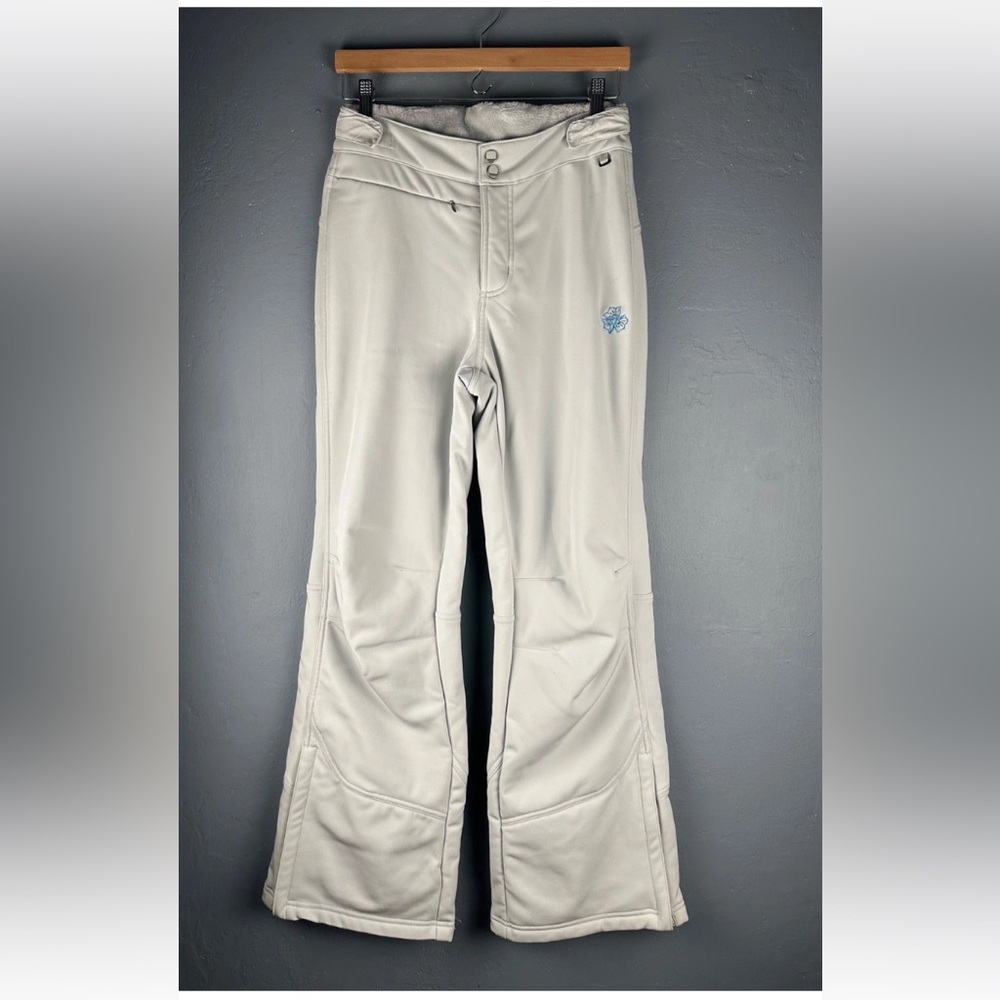 LL Bean Women's Sz XS Off White Waterproof Insulated Ski Snow Pants